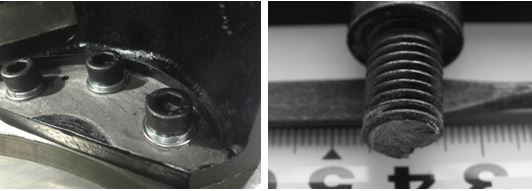 圖12-1 螺栓安裝現場照片圖12-2 斷裂螺栓宏觀形貌